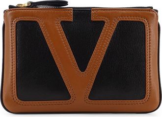 Valentino Garavani Viva Superstar Leather Clutch