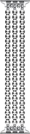 Posh Tech Nova Stainless Steel Beaded Band for Apple Watch in Silver at Nordstrom