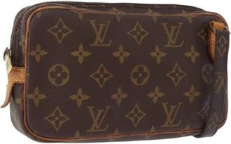 Louis Vuitton Pre-owned Pochette Marly Bandouliere - Dames - Vintage Schoudertas - Bruin - ONE Size - Leer - Vintage