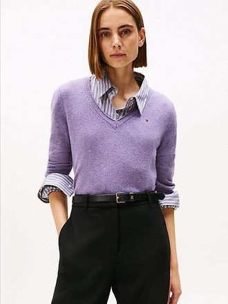 Tommy Hilfiger V-Neck Soft Wool Jumper