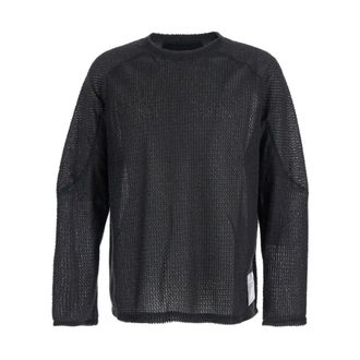 SATISFY Fuzz Fleece AD Long Tee - Knitwear - Mujer - Negro - L