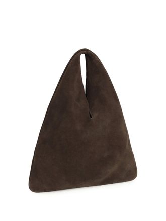 Maneb&igrave; Womens Louis Handbag Suede Brown Calf Leather Bos Taurus Shoulder Bags