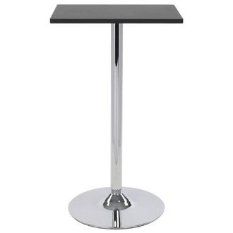 Netfurniture Metropolitan Poseur Table Square Black Wood