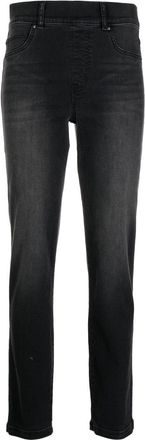 Spanx high-rise slim-cut jeans - women - Cotton/Elastane/Polyester - S - Black