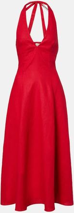 Faithfull The Brand Abito midi Marais in lino