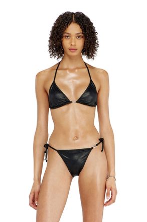 Diesel Triangle bikini top in shimmery fabric - Bras - Woman