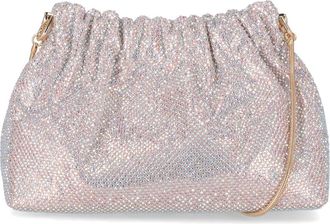 Jessica McClintock Leann Crystal Embellished Clutch in Blush at Nordstrom Rack