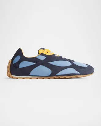 Bottega Veneta Men & apos;s Orbit Flash Suede & Nylon Low-Top Sneakers