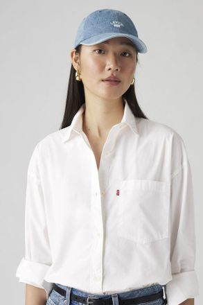 Levi's Gorra con logo Lazy Girl - Mujer - One Size - Azul / Vaqueros Blue