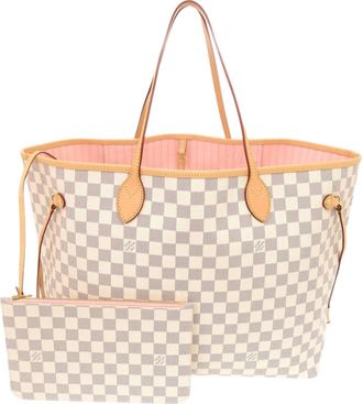 Louis Vuitton Damier Azur Rose Ballerine Damier Azur Tote Bag (Pre-Owned)