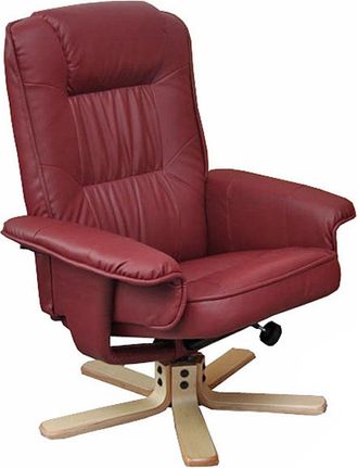 Hhg Hhg - Nunca Usado] Sill&oacute;n Reclinable Sill&oacute;n Tv Sill&oacute;n Sin Taburete M56 Piel Sint&eacute;tica Certificado Mvg, Burdeos