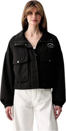 Karl Lagerfeld Dames, Jassen, Zwart, Maat: XS Katoen
