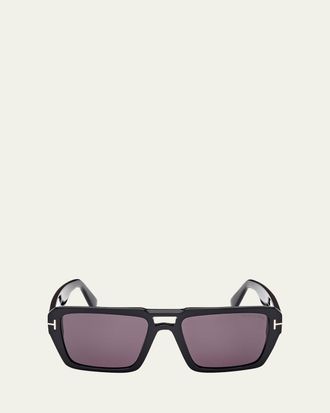 Tom Ford Redford Acetate Aviator Sunglasses