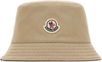 Moncler Beige Logo Bucket Hat