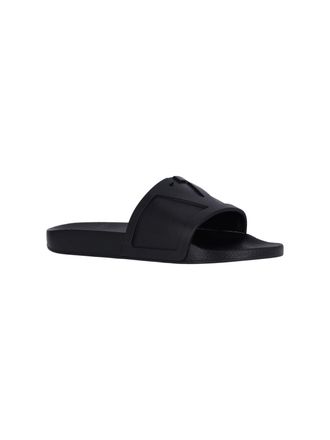 Valentino Garavani Mens Sandals Black Rubber