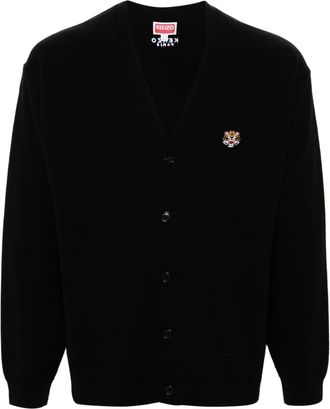 Kenzo Lucky Tiger wool cardigan - men - Wool - L - Black