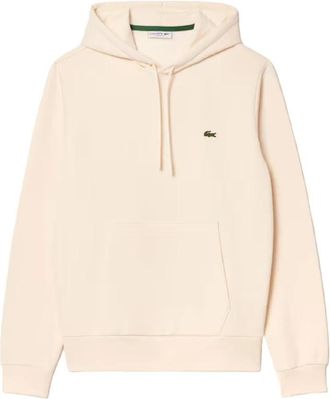 Lacoste Sh 9623 Fleece Hoodie - Heren - Hoodies - Beige - XL - Katoen - Hoodies & sweatvesten