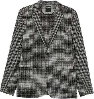 Ermenegildo Zegna Blazer a quadri - Nero