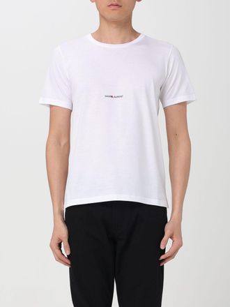 Saint Laurent T-shirt basic con mini logo Saint Laurent