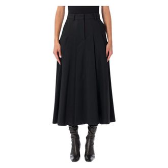 By Malene Birger Dames, Rokken, Zwart, Maat: XS Leer