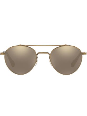 Oliver Peoples Occhiali da sole tondi Watts Sun - Effetto metallizzato