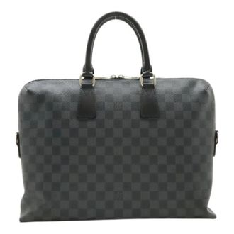 Louis Vuitton Pre-owned Handbags, female, Black, Size: ONE SIZE Pre-owned PDJ Porte-Documents Jour Damier Graphite Briefcase