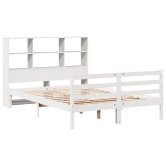 Berkfield Home Decorative Bookcase Bed without Mattress White 160x200 cm Solid W