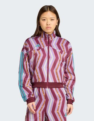 adidas x Farm Tito - Top sportivo Rosso / Viola Fusion