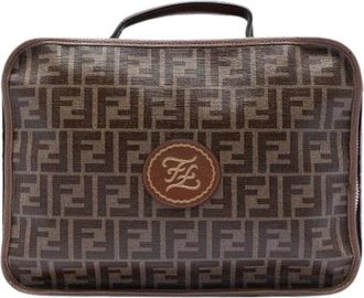 Fendi Pre-owned Handbags, unisex, Brown, Size: ONE SIZE Pre-owned Travel Bag