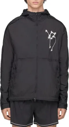 Yohji Yamamoto Graphic Running Jacket in Black at Nordstrom, Size Xx-Large