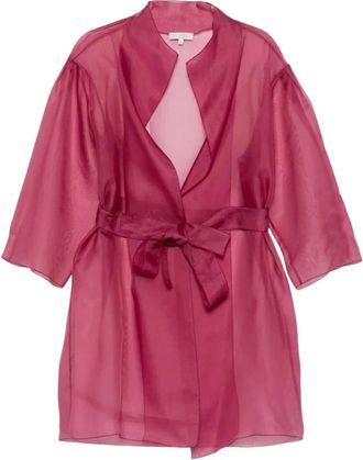 Antonelli Dames, Blouses & Shirts, Paars, Maat: S Zijde