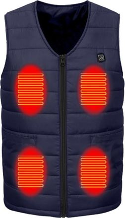 Generic Heated Vest for Men USB Heating Body Warmer Rechargeable Gilet Winter Thermal Coat for Outdoor Activities Camping Hiking Riding Unisex