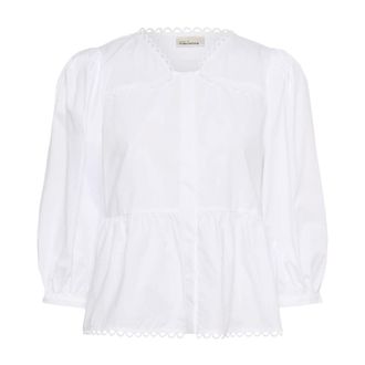 Karen by Simonsen White Blouse with 3/4 Sleeves - female - Karen by Simonsen - Shirts - White - L - Blouses & Shirts