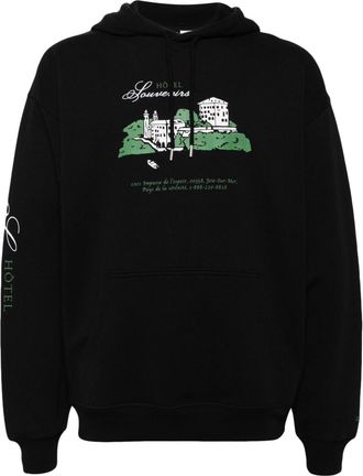 A.P.C. H&ocirc;tel JJJJound hoodie - men - Cotton - M - Black