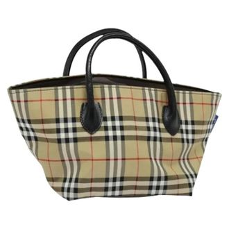 Burberry Pre-owned Tote Bags, female, Beige, Size: ONE SIZE Pre-owned Hand Bag