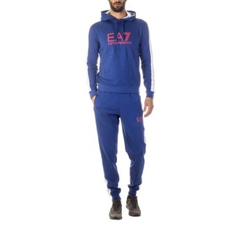 Emporio Armani Trainingspak - Heren - Trainingspakken - Blauw - L - Katoen - Fitness