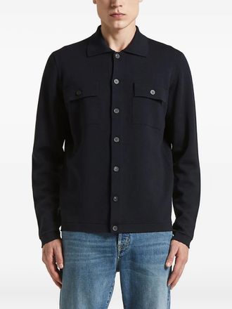 PESERICO Cardigan con colletto stile polo - Nero