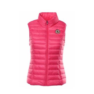 Jott Seda Sleeveless Puffer Vest - Dames - Bodywarmers - Roze - 4XL - Satijn - Jassen