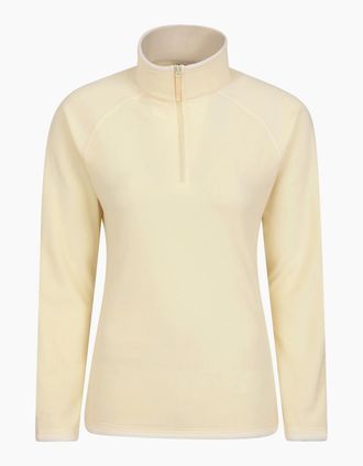 Mountain Warehouse Womens Mountain Warehouse Womens/Ladies Montana Half Zip Fleece Top - Yellow - Size: 14