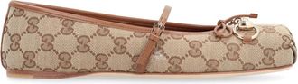 Gucci Ballerinas, female, Beige, Size: 11 US Horsebit Ballet Flat