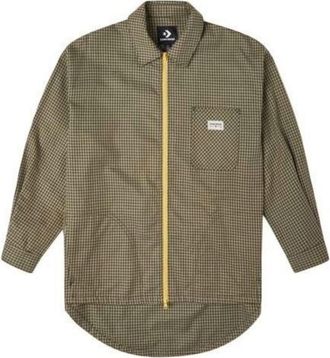 Converse (WMNS) Converse Pocket Oversized Woven Shirt Asia Sizing Olive Green 10022551-A01