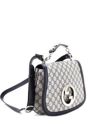 Gucci Blondie NM Top Handle Bag GG Coated Canvas Medium satchel - Blauw