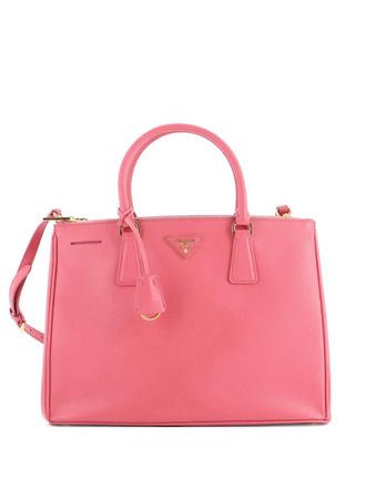 Prada Galleria Double Zip Saffiano Leather Medium tote bag - Roze