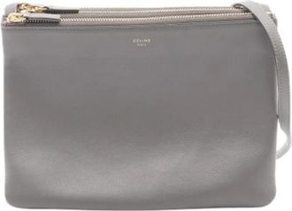 Celine Pre-owned Cross Body Bags, female, Gray, Size: ONE SIZE Pre-owned Vintage Crossbody Bag