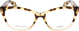 Rag & Bone Ladies Brown Rectangular Eyeglass Frames RNB3039-3