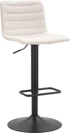 Mauro Ferretti Taburete De Bar High Blanco Cm 43x49,5x85,5-107(asiento Cm 61-82,5) Set 2piezas