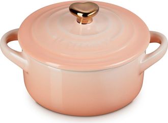LE CREUSET Mini Round Stoneware Baking Dish in Peche at Nordstrom, Size 8 Oz