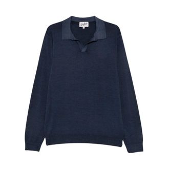 MC2 Saint Barth Covent Knitted Polo - - Tops - Uomo - Blu - M