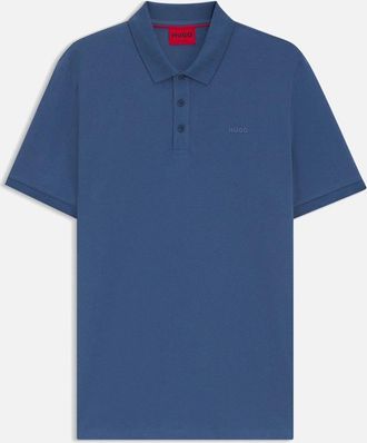 HUGO BOSS Mens HUGO Donos222 Polo Shirt 427 Medium Blue - Navy - Size: 42