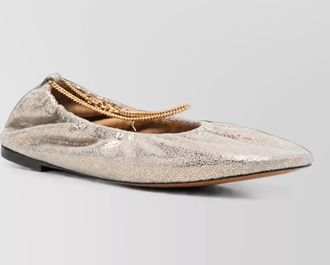 Stella McCartney metallic ballerina flats